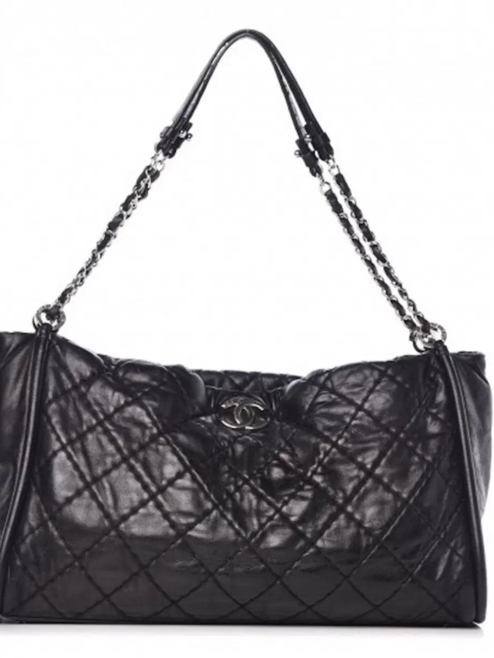 CHANEL - Iridescent Calfskin Quilted Relax CC Shoulder Bag